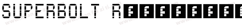 SUPERBOLT Regular字体转换